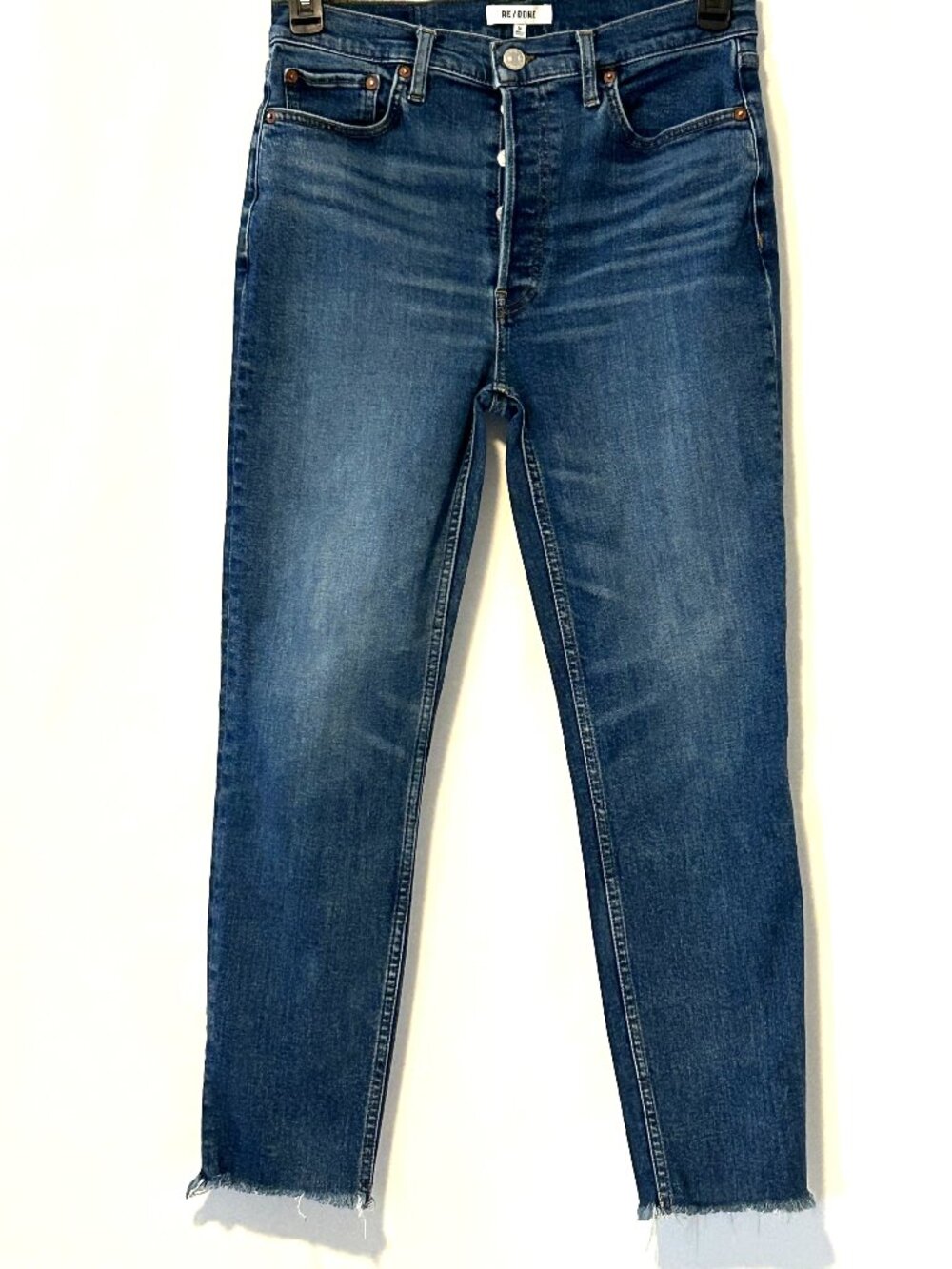 Re/Done 90s High Rise Ankle Crop jeans, size 30